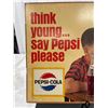 Image 3 : Vintage 1960s 32 x 22" Pepsi Cola Cardboard Advertisement