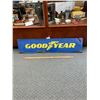 Image 1 : Vintage 48 x 12" Double Sided Good Year Sign