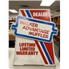 Image 2 : Large Walker Muffler Sidewalk Sign 42 x 33 x 15"