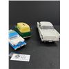 Image 2 : 3 Vintage DieCast Cars 57 Studebaker  56  Ford Fairlane and Chev Panel Van