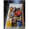 Image 2 : BOX OF MAGNIFYING MIRRORS AND BASKET OF CANNING JAR LIDS
