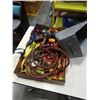Image 1 : Gravity fed spray gun With Miller electric gauge and Box of tied down straps
