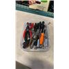 Image 1 : BIN OF SNAP ON AND MAC SCREWDRIVERS AND PILERS