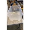 Image 2 : 9 CLEAR STORAGE TOTES WITH 3 LIDS