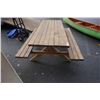 Image 2 : WOOD PICNIC TABLE