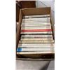 Image 2 : BOX OF RECORDS AND BOX OF VINTAGE EATONS CATALOGS