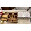 Image 2 : WOOD WALL CASE, HAND WOVEN WALL HANGINGS FROM BALKANS AND COLLECTABLES
