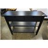 Image 1 : BLACK 2 DRAWER CONSOLE TABLE