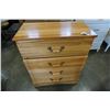 Image 2 : MAPLE 4 DRAWER CHEST OF DRAWERS