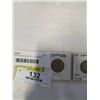 Image 2 : 3 CANADIAN KING GEORGE V SILVER 25 CENT 1932, 1934, 1936 .800 SILVER