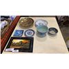Image 1 : LOT OF EASTERN DISHES AND PAINTED TILE