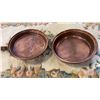 Image 8 : COPPER BED WARMING PAN AND FRINGED OVAL AREA CARPET