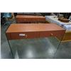 Image 2 : GLASS LEG 2 DRAWER HALL TABLE