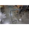 Image 2 : GLASSTOP CHROME LEG HALL TABLE