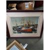 Image 2 : 3 PAINTINGS ON CANVAS - BOATS
