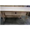 Image 8 : WOOD 1 DRAWER DESK WITH MATCHING CHAIR