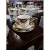 Image 2 : 14 ROYAL ALBERT CELEBRATION BONE CHINA CUPS AND SAUCERS AND 6 SIDE PLATES