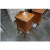 Image 8 : 2 CARVED STORAGE CABINET WITH GALLERY