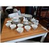 Image 1 : CREATIVE REGENCY ROSE CHINA DISHES - CUPS AND SAUCERS, PLATES, CREAM AND SUGAR