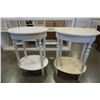 Image 2 : 2 OVAL  2 TIER ENDTABLES