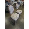 Image 2 : 2 MODERN ACCENT CHAIRS, TRAVEL AND PEACOCK THEME