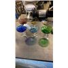 Image 3 : 6 ANTIQUE MARTINI GLASSES AND LOT OF COLLECTABLE MINIATURES
