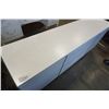 Image 2 : MOBITAL WHITE MODERN 3 DRAWER DRESSER WITH BRUSHED METAL BASE