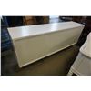 Image 8 : MOBITAL WHITE MODERN 3 DRAWER DRESSER WITH BRUSHED METAL BASE