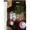 Image 2 : SADLER CREAM AND SUGAR, COCA COLA GLASSES, CHINA MUGS AND ART GLASS BOWLS