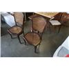 Image 2 : 2 ANTIQUE RATTAN BACK CHAIRS
