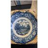 Image 8 : LOT OF LIBERTY BLUE CHINA - 76 PIECES INCLUDES PLATES, BOWLS, CUPS, SAUCERS, CREAM AND SUGAR, PLATTE