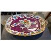 Image 2 : 2 HIGHLY DECORATED HAND PAINTED ITALIAN SERVING DISHES