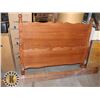 Image 1 : OAK WOOD BED FRAME (SIZE DOUBLE)