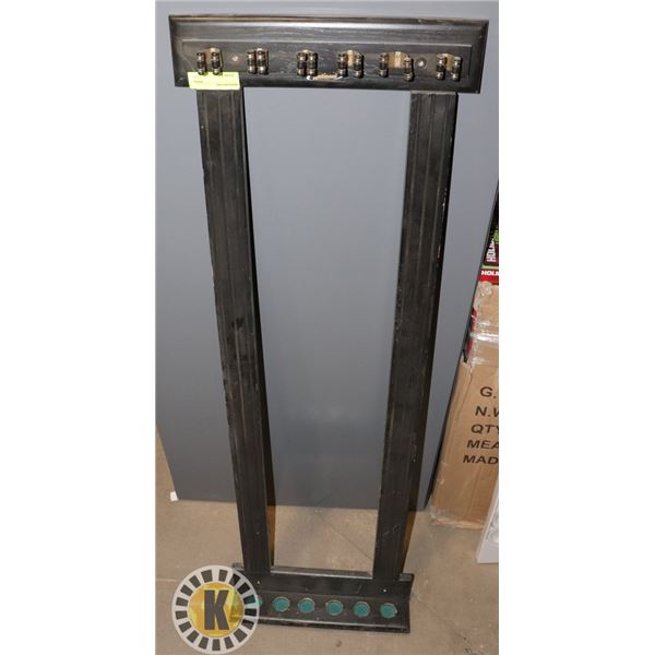 WALL MOUNT POOL CUE HOLDER