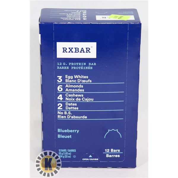 CASE OF 12 RXBAR PROTEIN BARS (BLUEBERRY)