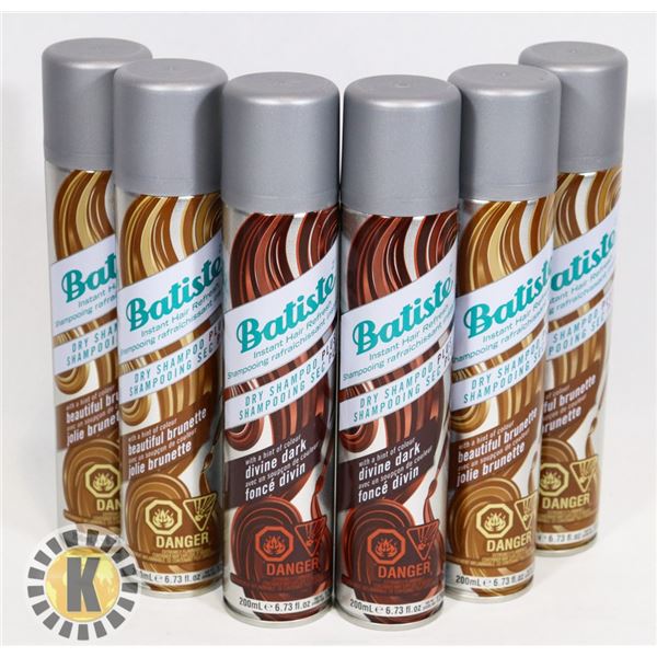BAG OF ASSORTED BATISTE DRY SHAMPOO
