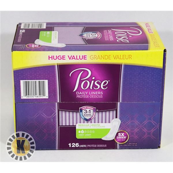 CASE OF 126 POISE LINERS LEVEL 2