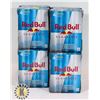 Image 1 : FOUR 4 PACKS OF SUGAR FREE RED BULL
