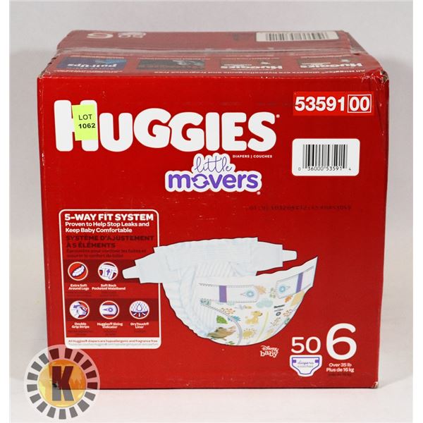 CASE OF HUGGIES SIZE 6