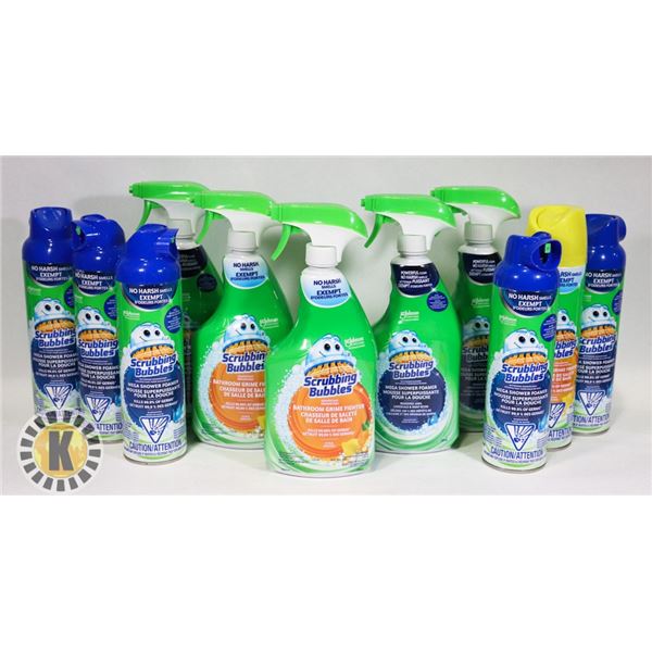 FLAT OF ASSORTED SCRUBBING BUBBLES CLEANER