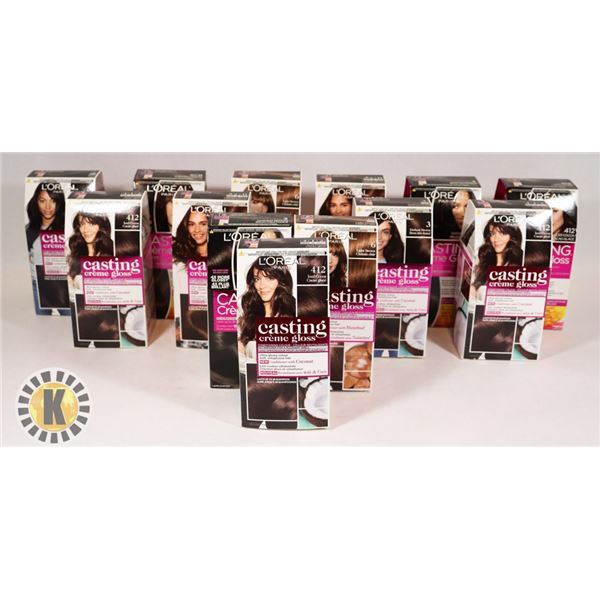 FLAT OF ASSORTED L'OREAL PARIS HAIR COLOUR
