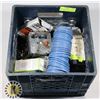 Image 1 : BOX OF ASSORTED ELECTRICAL SUPPLIES