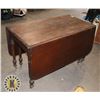 Image 1 : ANTIQUE WOODEN FOLDABLE TABLE 29" BY 47" BY  63"