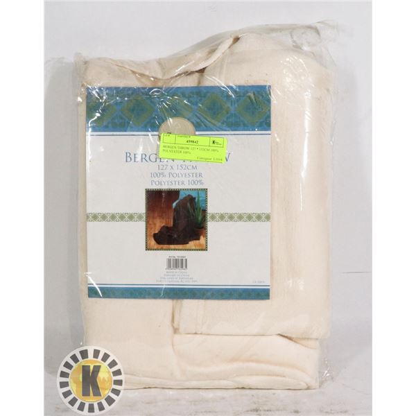 BERGEN THROW 127 * 152CM 100% POLYESTER 100%