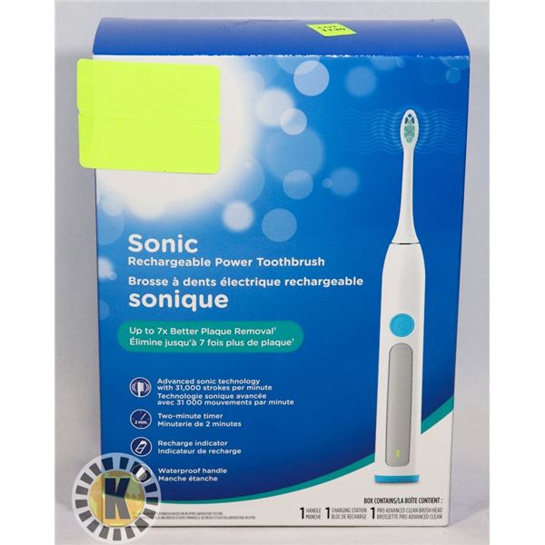 NEW RECHARGEABLE POWER TOOTHBRUSH