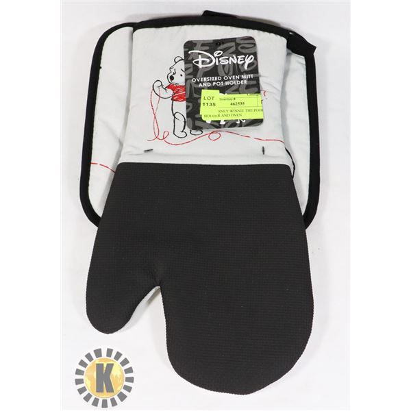 NEW DISNEY WINNIE THE POOH POT HOLDER AND OVEN