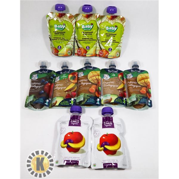 BAG OF ASSORTED BABY SNACKS INCLUDES SMART FLOW