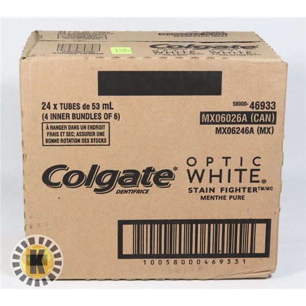 CASE OF COLGATE OPTIC WHITE TOOTHPASTE