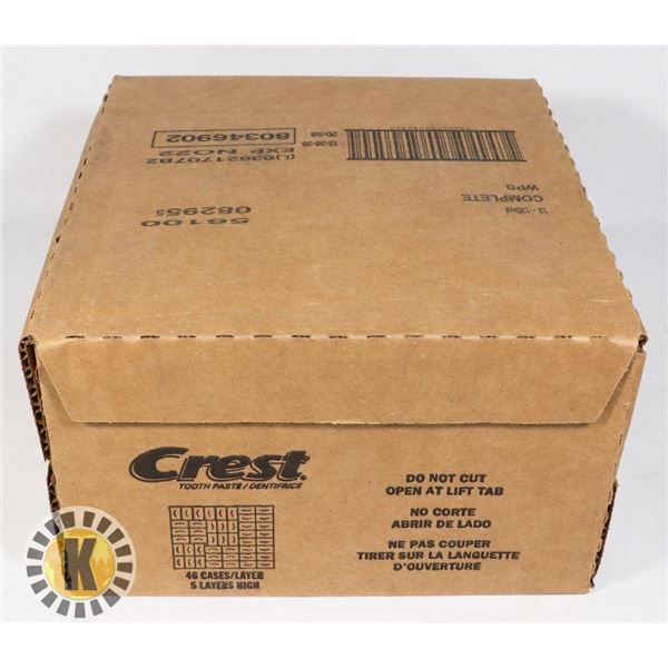 CASE OF CREST COMPLETE TOOTHPASTE