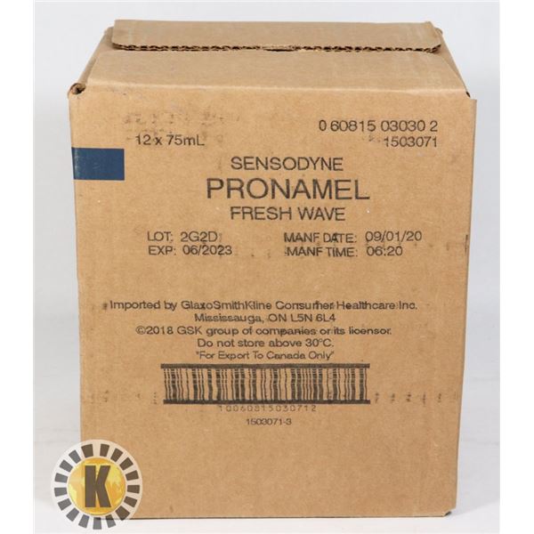 CASE OF SENSODYNE PRONAMEL TOOTHPASTE